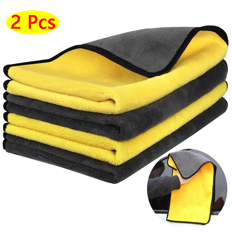 Microfiber Towel Detailing - 2 قطعة/الوحدة 30x3 0/40/60 سنتيمتر غسيل