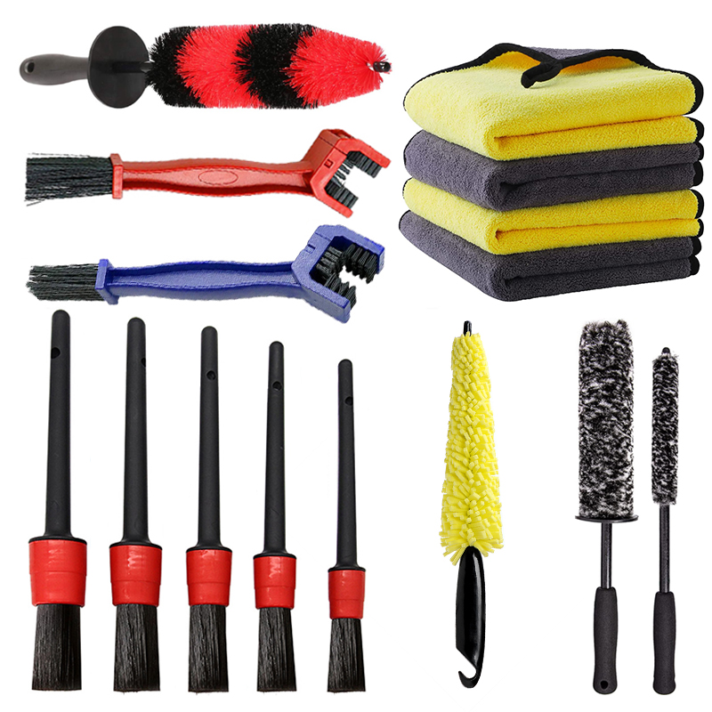 Interior Detailing Kit - العالمي عجلة السيارة فرشاة غسيل مجموعة