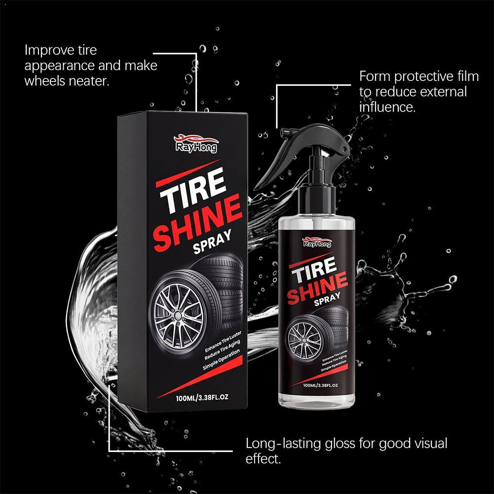 Tire Shine Spray Sealant - بخاخ طلاء إطارات السيارة لتلميع الإطارات،
