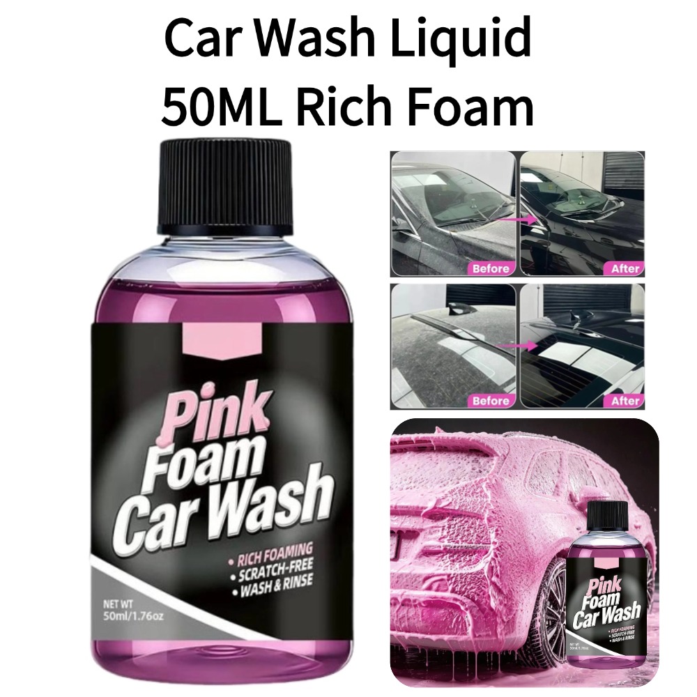 Microfiber Towel Detailing - سائل غسيل السيارات الرغوي 50 مل،