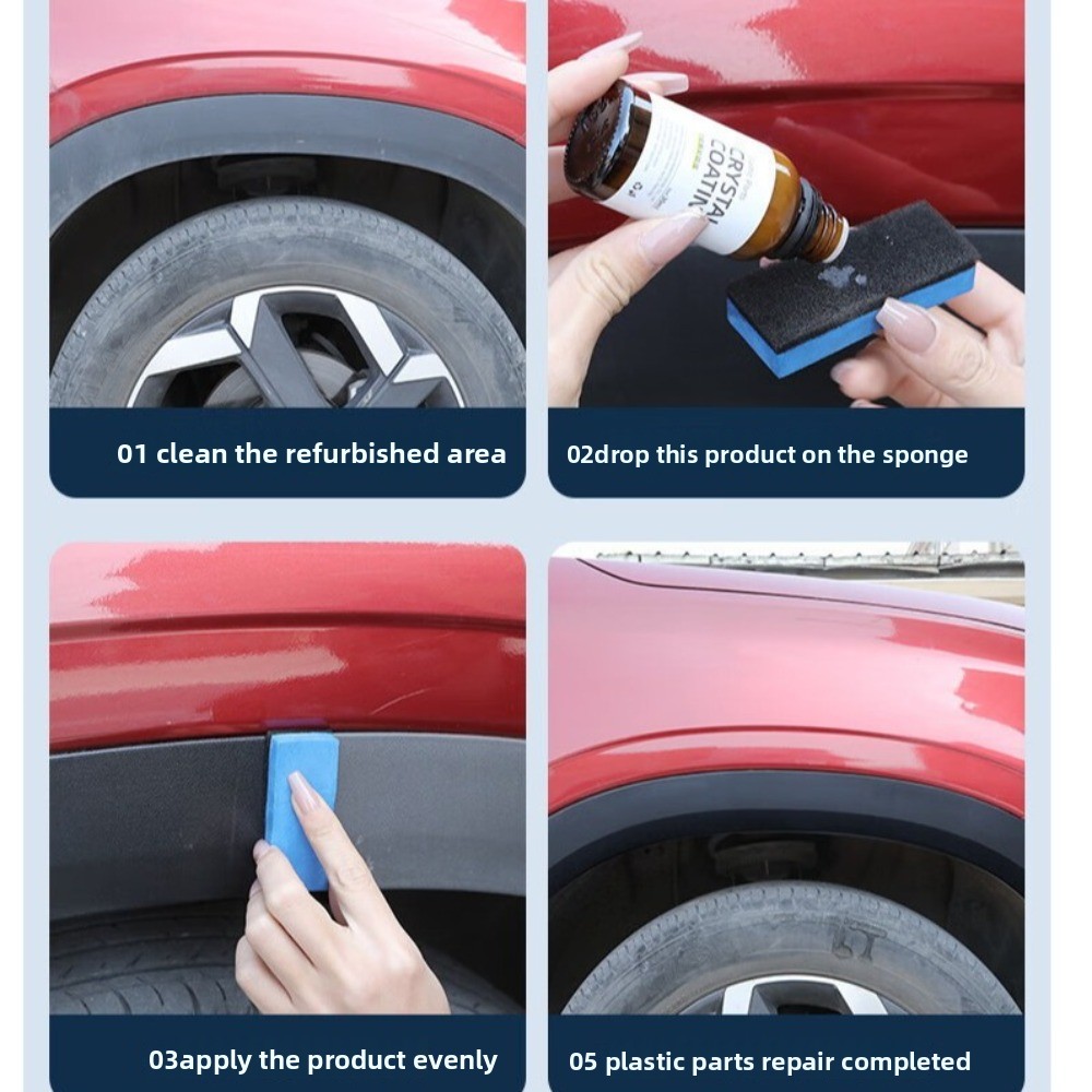Trim Restorer Plastic - جديد دائم طلاء كريستال تجديد طلاء