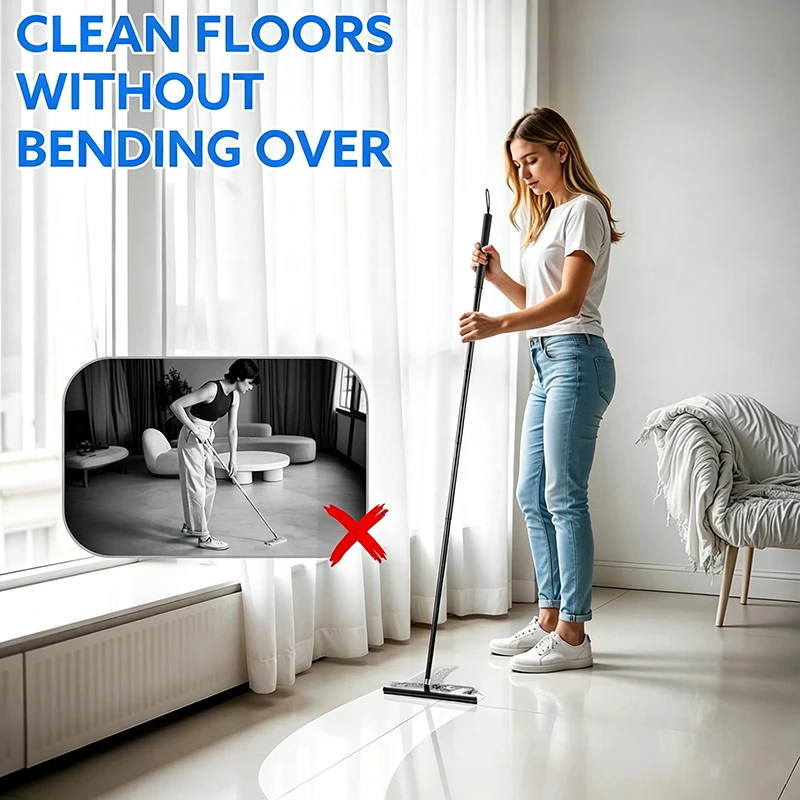 ممسحة نوافذ تلسكوبية بمقبض طوي - مراجعة Glass Cleaner Streak وسعره