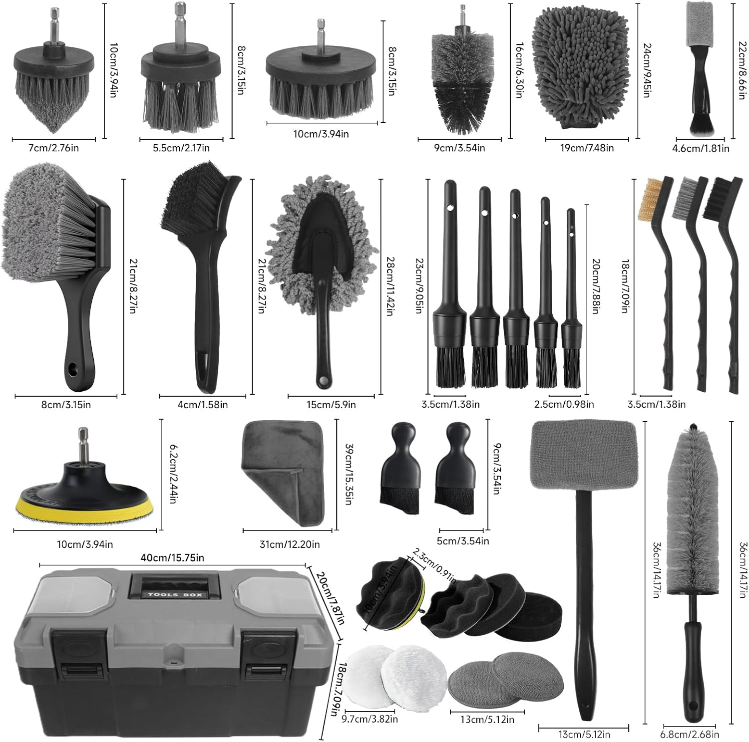 طقم تنظيف السيارات، 36 قطعة من - مراجعة Interior Detailing Kit وسعره