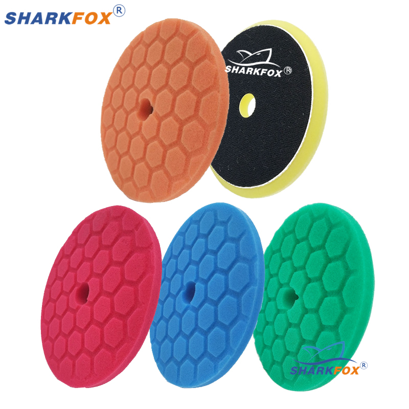 Sharkfox-وسادات تلميع للسيارة  - مراجعة Polish Pad Set Buffer وسعره