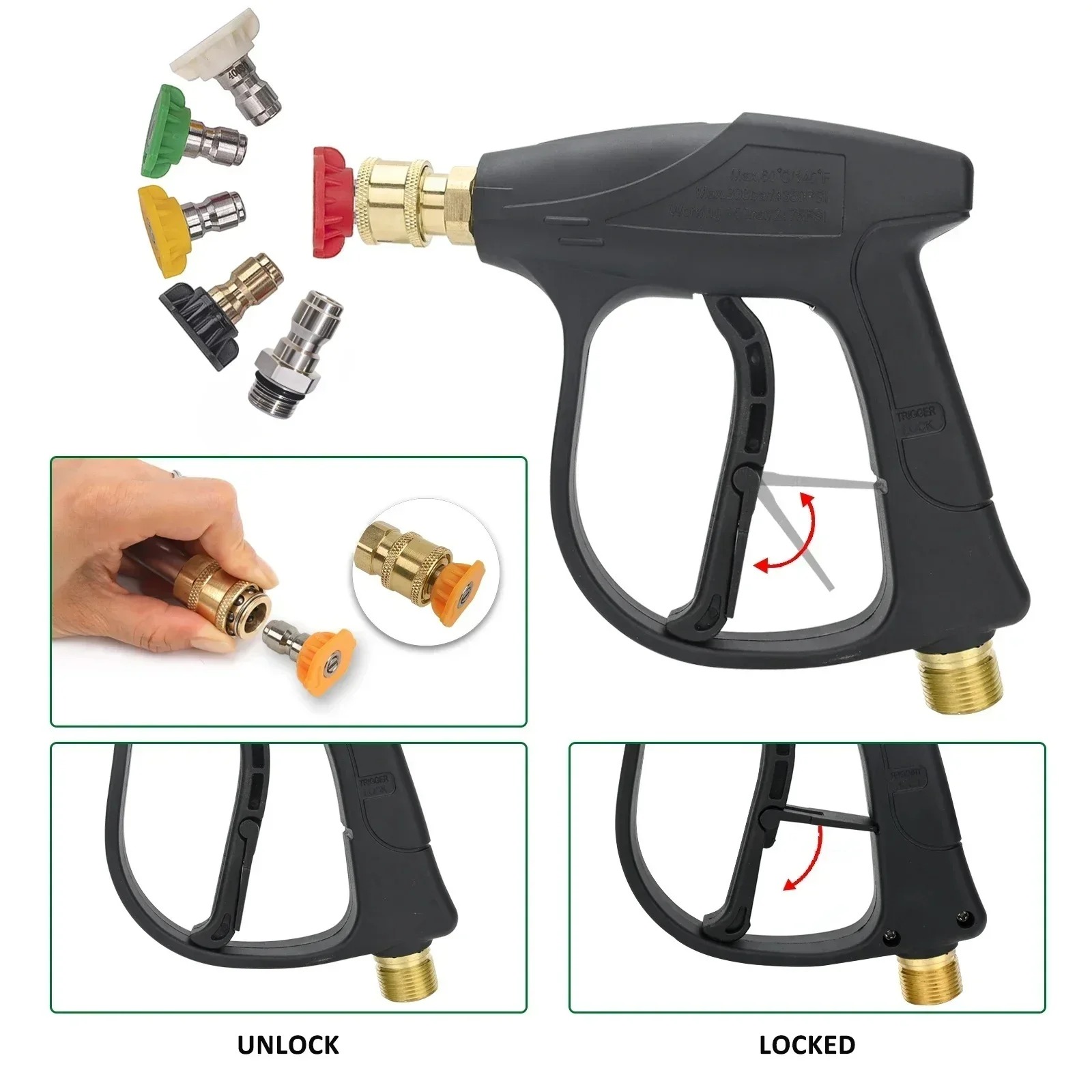 طقم مسدس غسيل بالضغط وقاذف رغو - مراجعة Pressure Washer Foam Gun وسعره