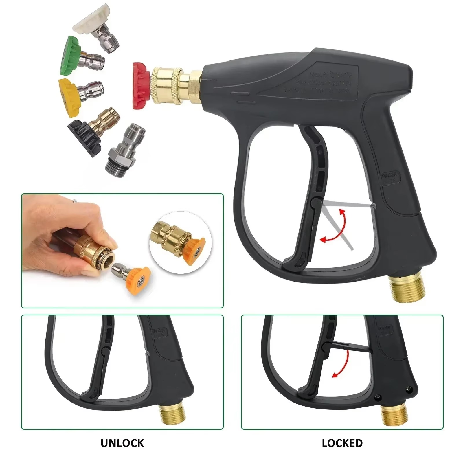 طقم مسدس رش رغوة الثلج متوافق  - مراجعة Pressure Washer Foam Gun وسعره