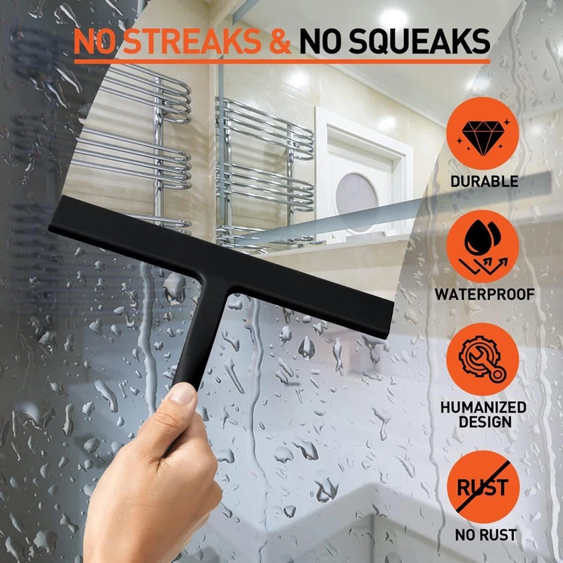 ممسحة سيليكون سوداء غير لامعة  - مراجعة Glass Cleaner Streak وسعره