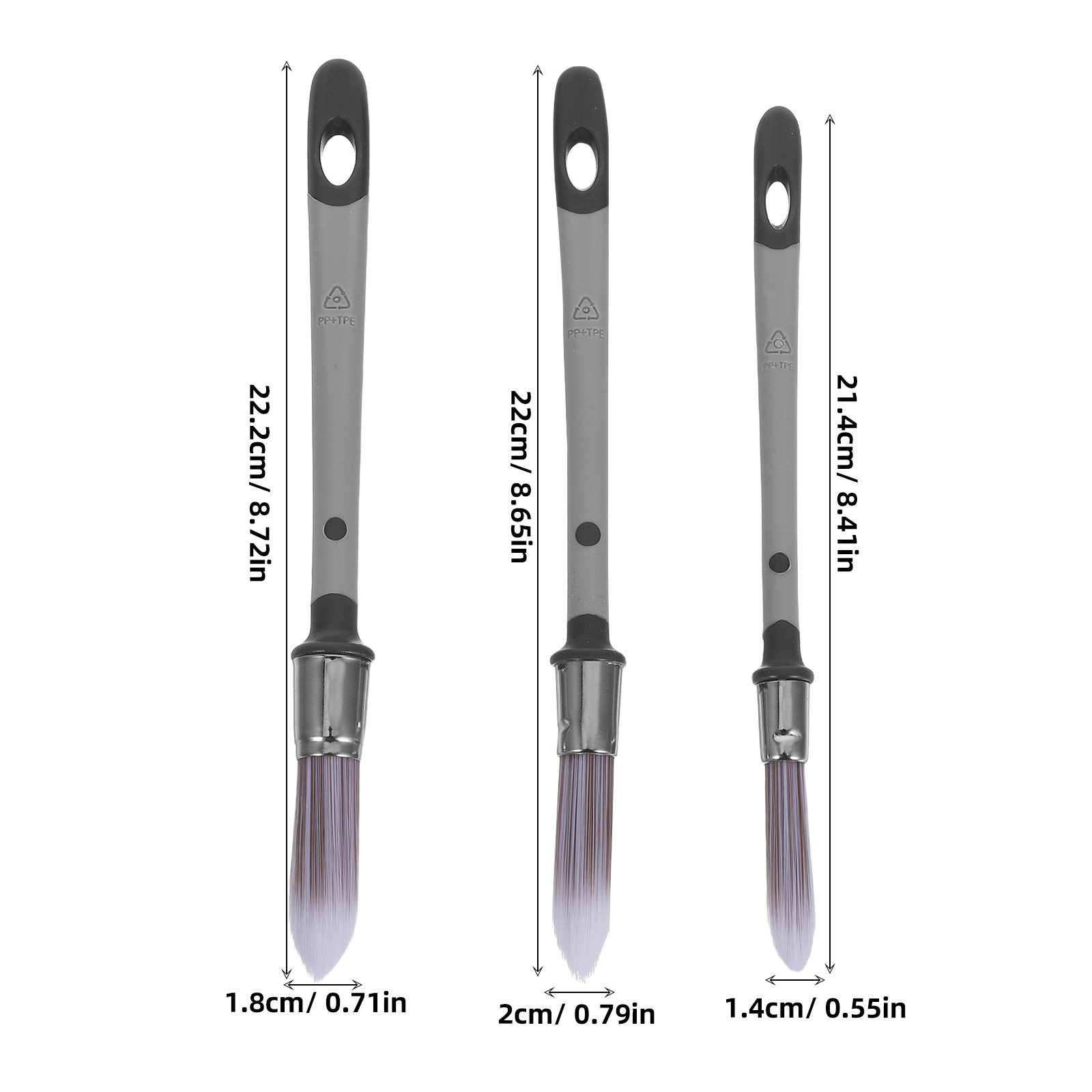 مجموعة من 3 فرش دقيقة ذات رؤوس - مراجعة Detailing Brush Set وسعره