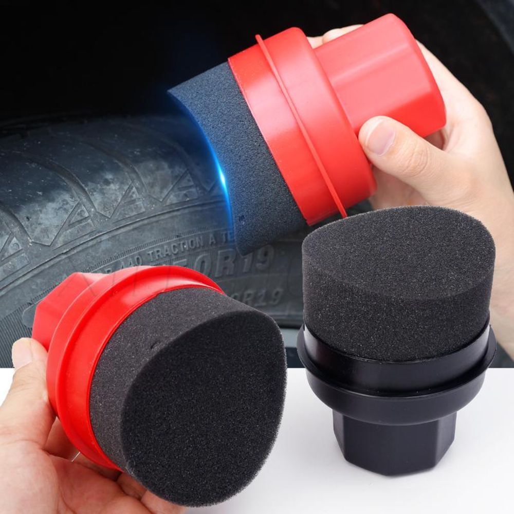 إسفنجة تلميع إطارات منحنية مع  - مراجعة Wax Applicator Pad وسعره