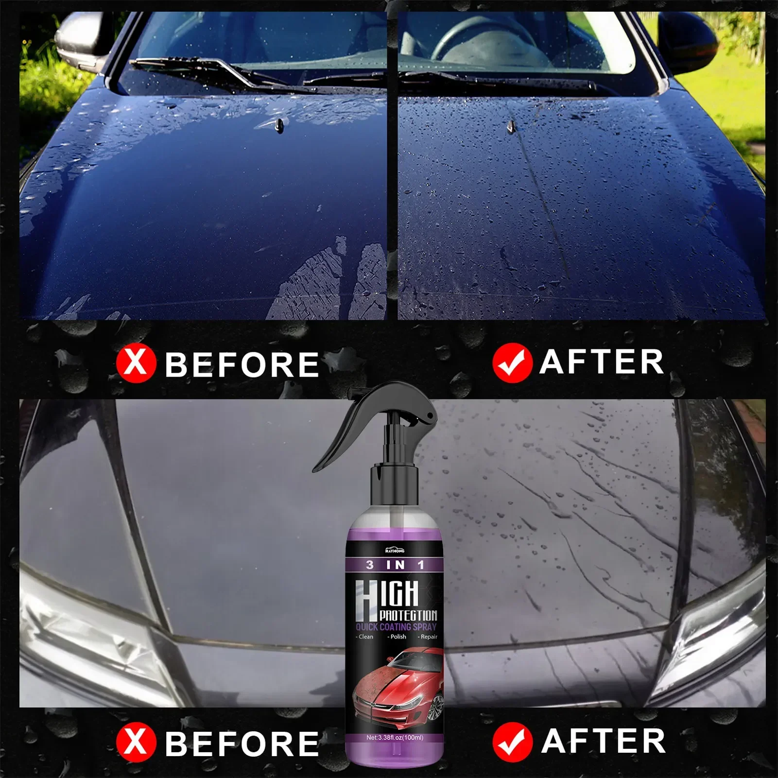 رذاذ طلاء سيراميك للسيارات 3 ف - مراجعة Car Wax Ceramic Coating وسعره