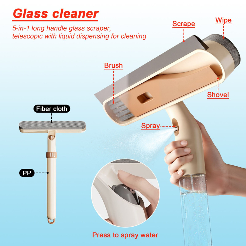 منظف زجاج النوافذ 4 في 1 قابل  - مراجعة Glass Cleaner Streak وسعره